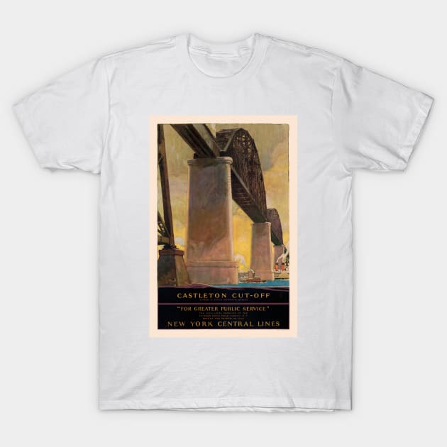 Castleton Cut-Off New York Vintage Poster 1924 T-Shirt by vintagetreasure